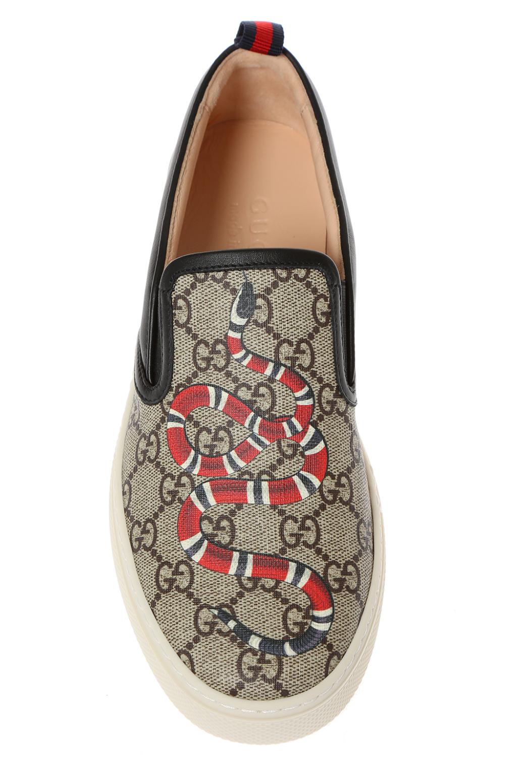 Gucci snake slip on on sale sneakers